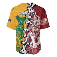 Mate Ma'a Tonga Vs Australia Rugby Personalized Baseball Jersey Special Mascots LT7 - Polynesian Pride