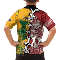 Mate Ma'a Tonga Vs Australia Rugby Personalized Family Matching Tank Maxi Dress and Hawaiian Shirt Special Mascots LT7 - Polynesian Pride