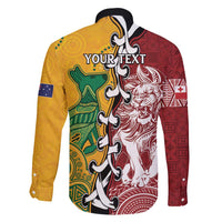 Mate Ma'a Tonga Vs Australia Rugby Personalized Family Matching Tank Maxi Dress and Hawaiian Shirt Special Mascots LT7 - Polynesian Pride