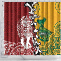 Mate Ma'a Tonga Vs Australia Rugby Personalized Shower Curtain Special Mascots LT7 - Polynesian Pride