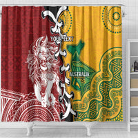Mate Ma'a Tonga Vs Australia Rugby Personalized Shower Curtain Special Mascots LT7 - Polynesian Pride