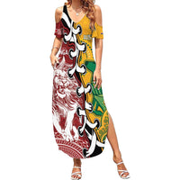 Mate Ma'a Tonga Vs Australia Rugby Personalized Summer Maxi Dress Special Mascots