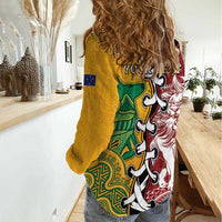 Mate Ma'a Tonga Vs Australia Rugby Personalized Women Casual Shirt Special Mascots