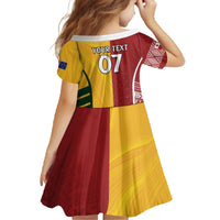 Australia - Tonga Rugby Custom Family Matching Off The Shoulder Long Sleeve Dress and Hawaiian Shirt Minimalist Dynamic LT7 - Polynesian Pride