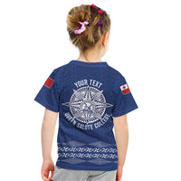 Queen Salote College 100 Years Anniversary Personalized Kid T Shirt Tonga QSC Royal Blue LT7 - Polynesian Pride