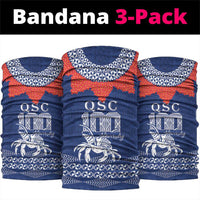 Queen Salote College 100 Years Anniversary Neck Gaiter Tonga QSC Royal Blue LT7 package One Size: 25*50cm Royal Blue - Polynesian Pride