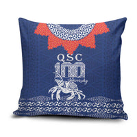 Queen Salote College 100 Years Anniversary Pillow Cover Tonga QSC Royal Blue - Polynesian Pride
