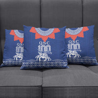 Queen Salote College 100 Years Anniversary Pillow Cover Tonga QSC Royal Blue - Polynesian Pride