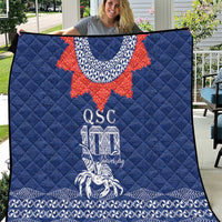 Queen Salote College 100 Years Anniversary Quilt Tonga QSC Royal Blue LT7 Royal Blue - Polynesian Pride