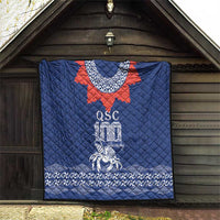 Queen Salote College 100 Years Anniversary Quilt Tonga QSC Royal Blue LT7 - Polynesian Pride