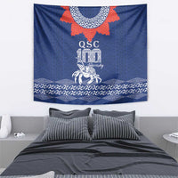 Queen Salote College 100 Years Anniversary Tapestry Tonga QSC Royal Blue - Polynesian Pride