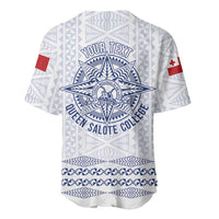 Queen Salote College 100 Years Anniversary Personalized Baseball Jersey Tonga QSC White LT7 - Polynesian Pride