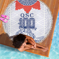 Queen Salote College 100 Years Anniversary Beach Blanket Tonga QSC White - Polynesian Pride