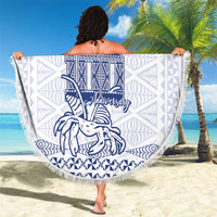 Queen Salote College 100 Years Anniversary Beach Blanket Tonga QSC White - Polynesian Pride