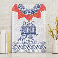 Queen Salote College 100 Years Anniversary Canvas Wall Art Tonga QSC White LT7 Without Frame White - Polynesian Pride
