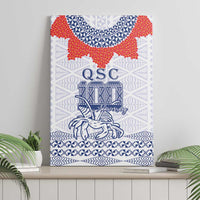 Queen Salote College 100 Years Anniversary Canvas Wall Art Tonga QSC White LT7 - Polynesian Pride