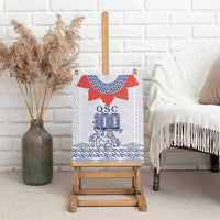 Queen Salote College 100 Years Anniversary Canvas Wall Art Tonga QSC White LT7 - Polynesian Pride