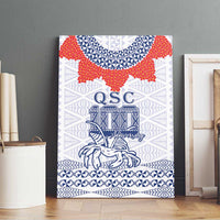 Queen Salote College 100 Years Anniversary Canvas Wall Art Tonga QSC White LT7 - Polynesian Pride