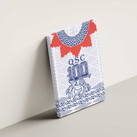 Queen Salote College 100 Years Anniversary Canvas Wall Art Tonga QSC White LT7 - Polynesian Pride