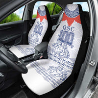 Queen Salote College 100 Years Anniversary Car Seat Cover Tonga QSC White - Polynesian Pride