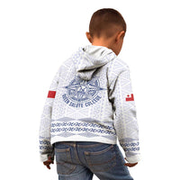 Queen Salote College 100 Years Anniversary Personalized Kid Hoodie Tonga QSC White - Polynesian Pride