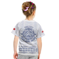 Queen Salote College 100 Years Anniversary Personalized Kid T Shirt Tonga QSC White - Polynesian Pride