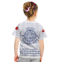 Queen Salote College 100 Years Anniversary Personalized Kid T Shirt Tonga QSC White LT7 - Polynesian Pride
