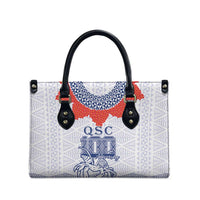 Queen Salote College 100 Years Anniversary Leather Bag Tonga QSC White - Polynesian Pride