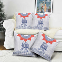 Queen Salote College 100 Years Anniversary Pillow Cover Tonga QSC White - Polynesian Pride