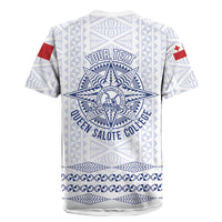 Queen Salote College 100 Years Anniversary Personalized Rugby Jersey Tonga QSC White LT7 - Polynesian Pride
