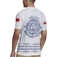 Queen Salote College 100 Years Anniversary Personalized Rugby Jersey Tonga QSC White - Polynesian Pride