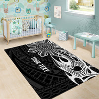 Personalised Philippines Area Rug Tribal Sun LT7 - Polynesian Pride