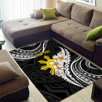 Personalised Philippines Tribal Area Rug Mix Plumeria LT7 - Polynesian Pride