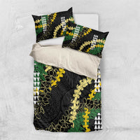 Hawaii Aloha Kakau Bedding Set Puakenikeni and Maile Lei Twist