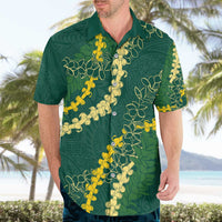 Hawaii Puakenikeni - Maile Lei Hawaiian Shirt Sage Green