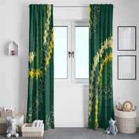 Hawaii Puakenikeni - Maile Lei Window Curtain Sage Green