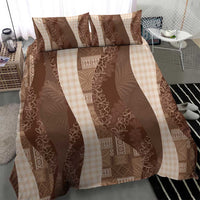 Polynesian Tribal Pattern Patchwork Picturesque Bedding Set Mocha