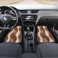 Polynesian Tribal Pattern Patchwork Picturesque Car Mats Mocha