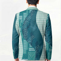 Polynesian Tribal Pattern Patchwork Picturesque Blazer Oceanic