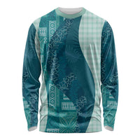 Polynesian Tribal Pattern Patchwork Picturesque Long Sleeve Shirt Oceanic