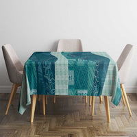 Polynesian Tribal Pattern Patchwork Picturesque Tablecloth Oceanic