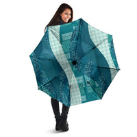 Polynesian Tribal Pattern Patchwork Picturesque Umbrella Oceanic