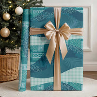 Polynesian Tribal Pattern Patchwork Picturesque Wrapping Paper Oceanic