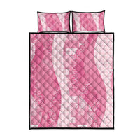 Polynesian Tribal Pattern Patchwork Picturesque Quilt Bed Set Rose Pink
