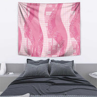 Polynesian Tribal Pattern Patchwork Picturesque Tapestry Rose Pink