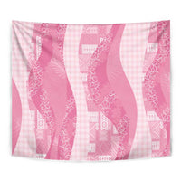 Polynesian Tribal Pattern Patchwork Picturesque Tapestry Rose Pink