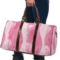 Polynesian Tribal Pattern Patchwork Picturesque Travel Bag Rose Pink