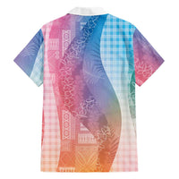 Polynesian Tribal Pattern Patchwork Picturesque Family Matching Summer Maxi Dress and Hawaiian Shirt Holographic