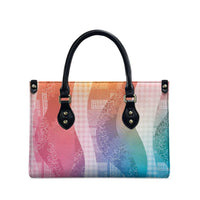 Polynesian Tribal Pattern Patchwork Picturesque Leather Bag Holographic