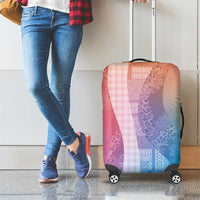 Polynesian Tribal Pattern Patchwork Picturesque Luggage Cover Holographic